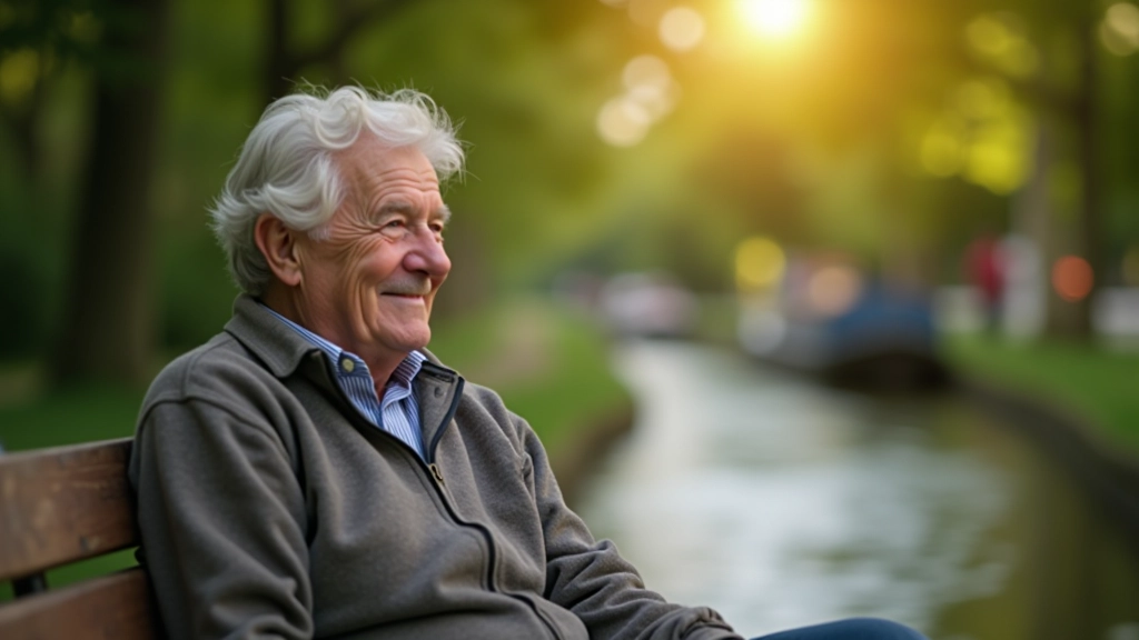 People of various ages relaxing on canal bench, enjoying peaceful moment together, natural casual setting
